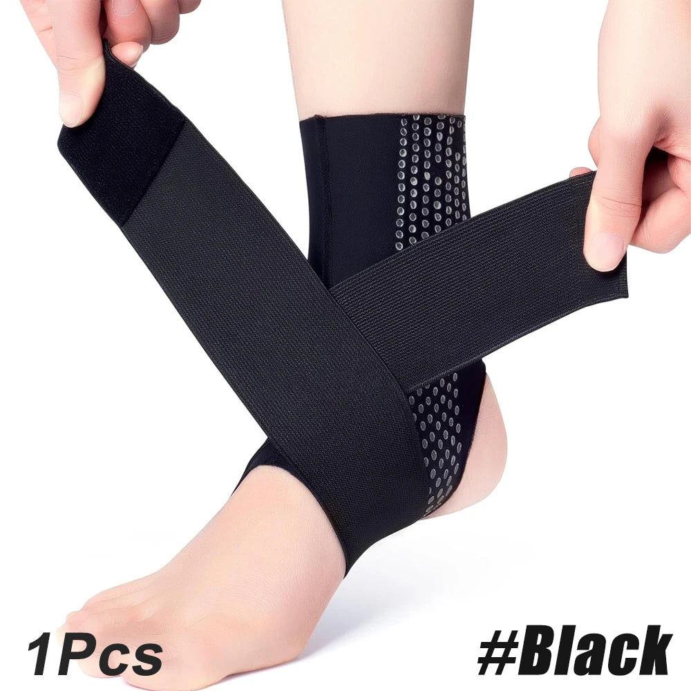 WEFITON Ankle Brace Compression Support – Sprain & Pain Relief Ankle Brace Support Peaceful Pleasures Health and Wellness Black-1PCS S