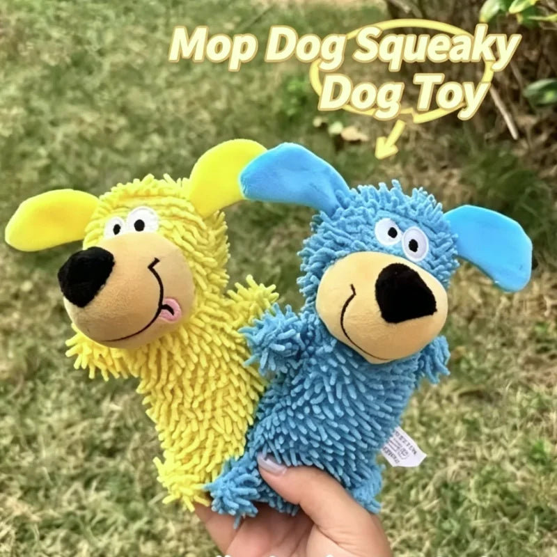 Interactive Squeaky Dog Toy Chew Resistant Pet Teeth Cleaning Bite Resistance Squeaky Chew Toy for Dogs cat toy Peaceful Pleasures Health and Wellness