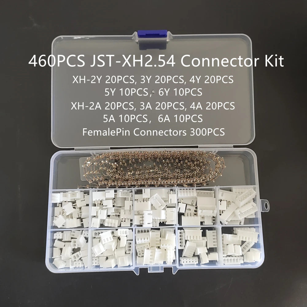 JST PH2.0 XH2.54 Male Female Straight needle Connector Kit 2/3/4/5/6 Pin Plug with Terminal Socket Header Wire Connectors Kit Peaceful Pleasures Health and Wellness XH2.54