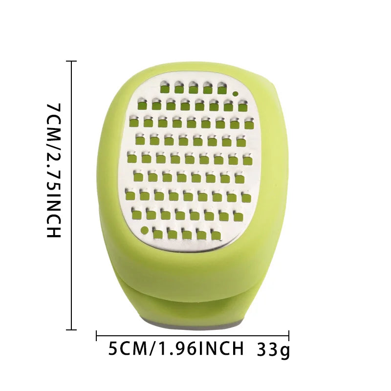 Stainless Steel Multifunctional Grater – Ginger, Garlic & Cheese