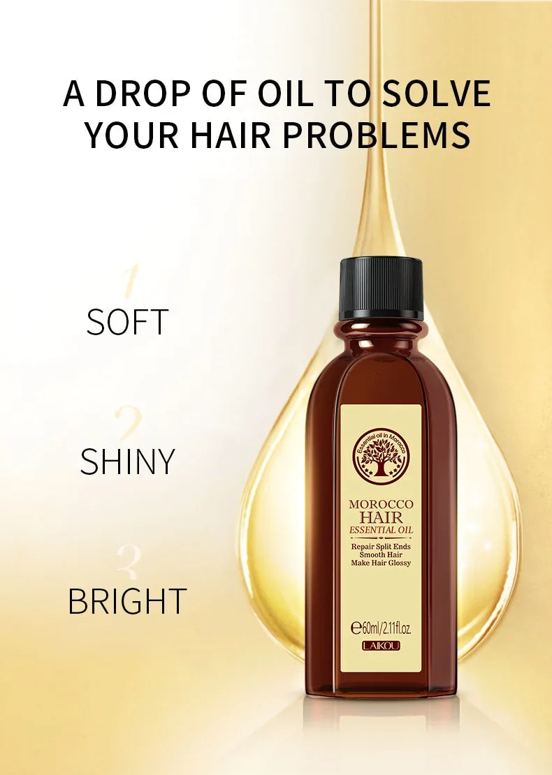 Laikou Argan Hair Oil – Repair, Nourish & Control Frizz 60ml