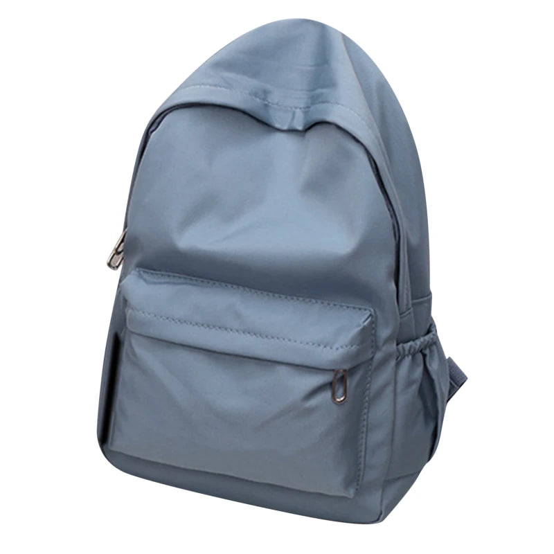 Fashion Backpacks for Women Knapsack Solid Color Student Casual Large Capacity School Rucksacks Ladies Shoulder Backpack Peaceful Pleasures Health and Wellness Blue