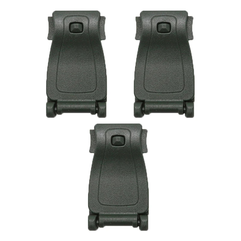 3-Pack MOLLE Webbing Buckle Clips for Tactical Backpacks MOLLE Backpack Clips Peaceful Pleasures Health and Wellness green