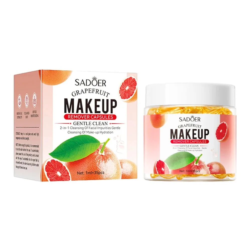 Sadoer Grapefruit Makeup Remover Oil Capsules – 35 x 1ml
