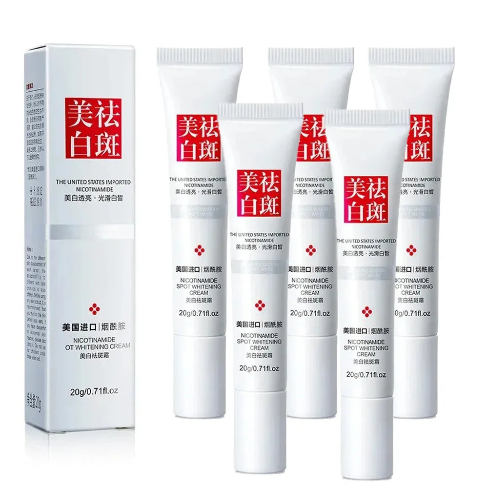 1/3/5pcs Fades Freckle Dark Spots Face Cream Niacinamide Whitening Cream Vitamin E Improve Dullness Fast Brighten Nourish Skin Peaceful Pleasures Health and Wellness 5pcs