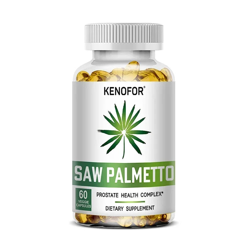 Saw Palmetto Capsules - Prostate Health, Hair Growth, Men's Health, Urinary Tract Health, Improved Frequent Urination for Men's Peaceful Pleasures Health and Wellness 60 count-1 bottle