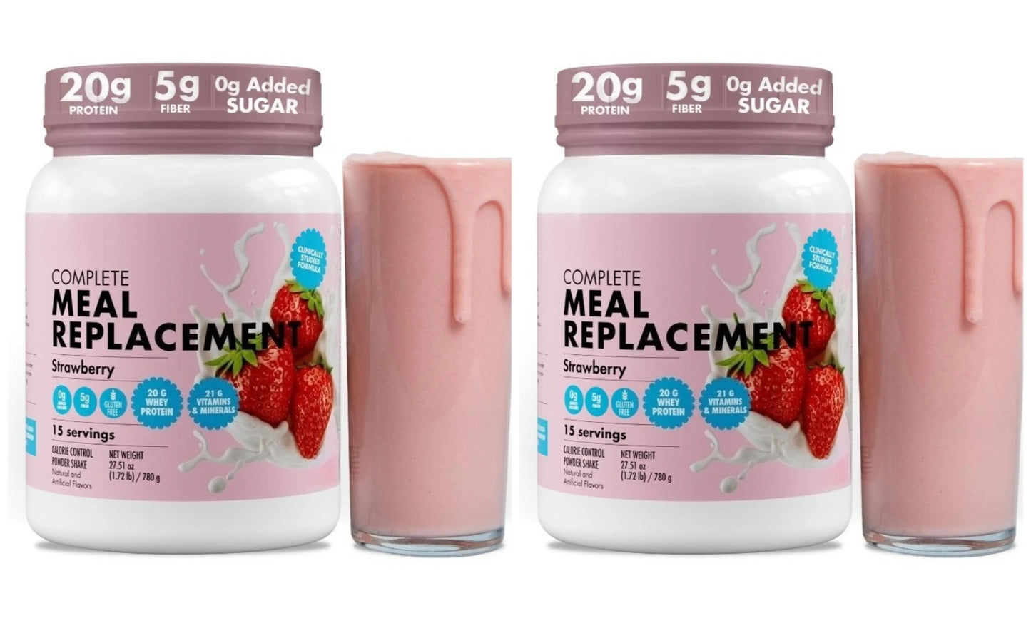 Strawberry Meal Replacement Shake | 20g Protein, 21 Vitamins