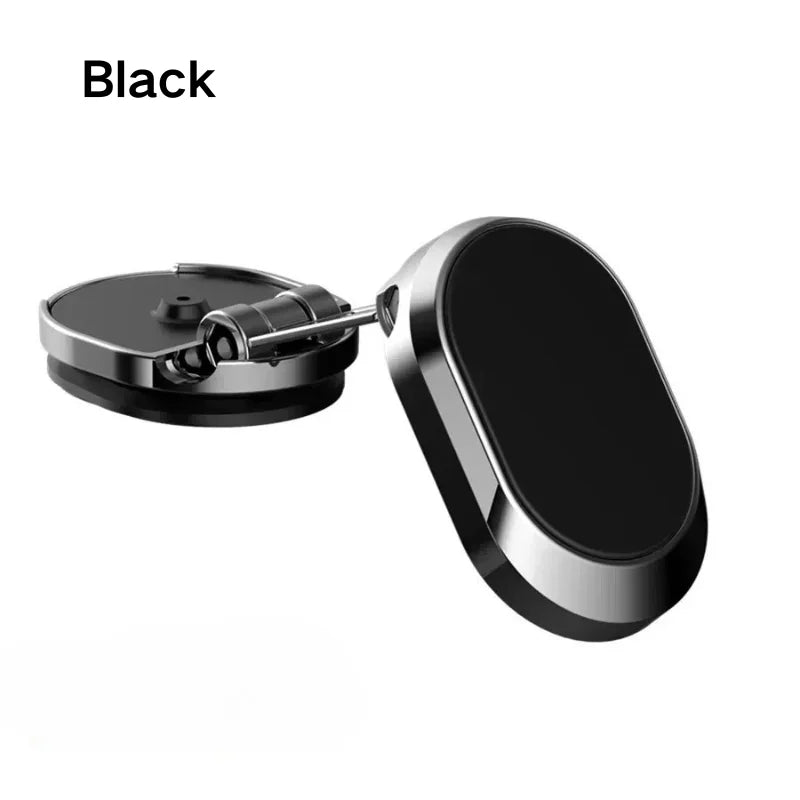 720° Rotation Foldable Magnetic Car Phone Holder Adjustable Universal Dashboard Stand Air Vent Mount GPS For iPhone Samsung Peaceful Pleasures Health and Wellness black