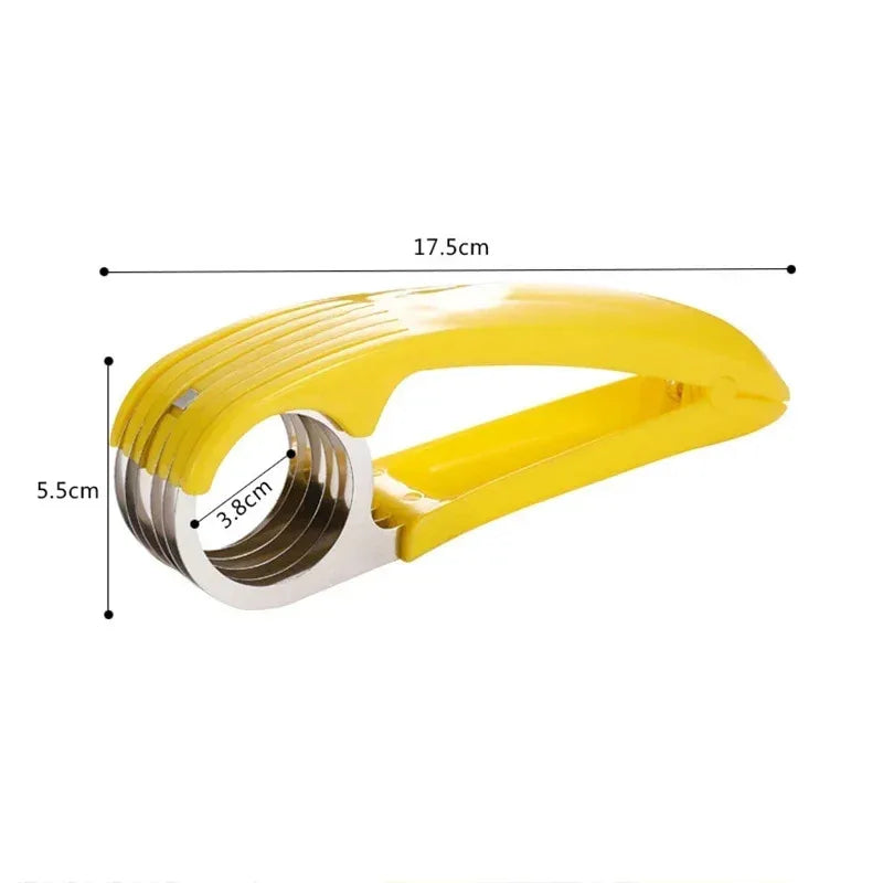 Creative Banana Slicer Stainless Steel Vegetable Fruit Sharp Cutter Sausage Kitchen Accessories Tool Peaceful Pleasures Health and Wellness