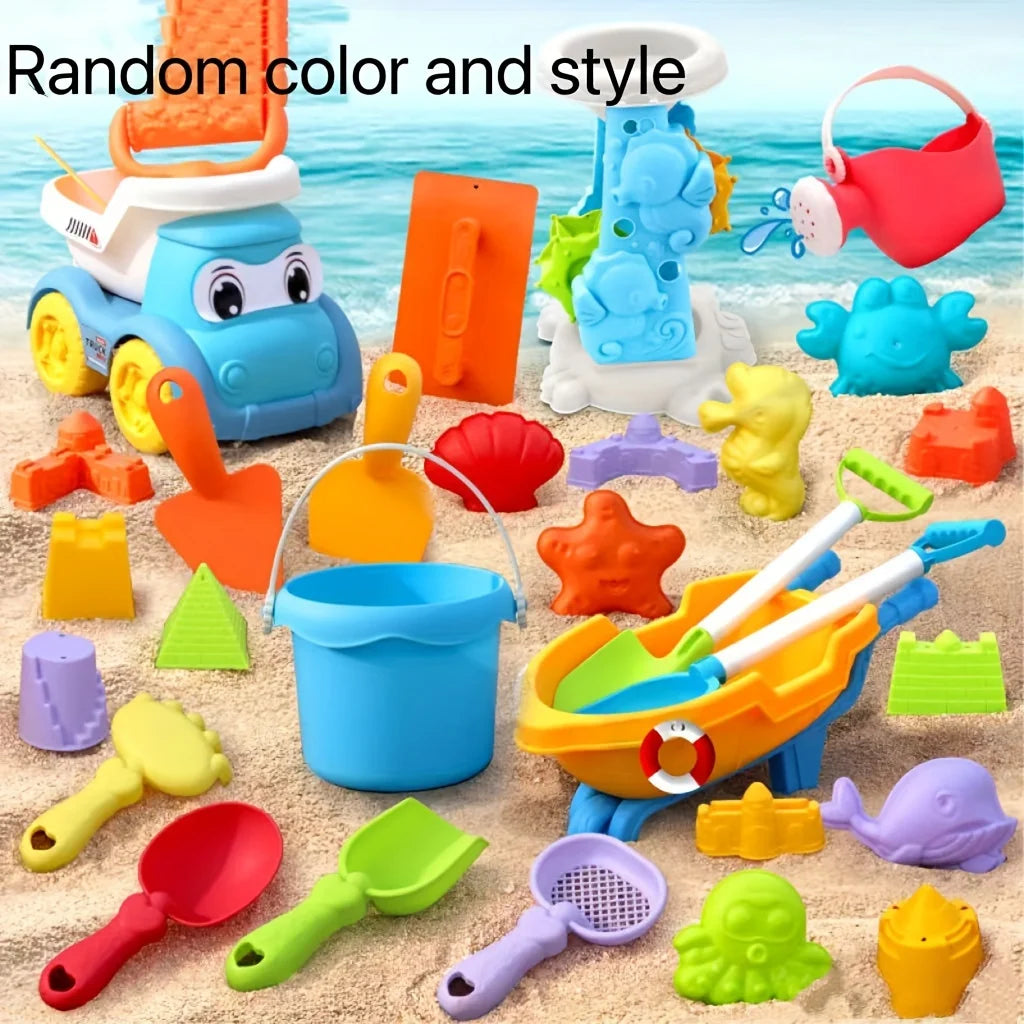 Kids Beach Sand Toys Set – Bucket, Shovel & Rake | SONGYI