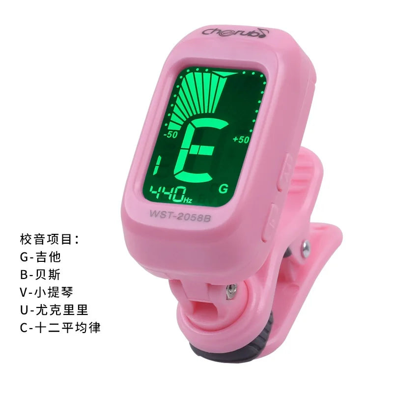 WST-2058B Auto Clip-on Tuner Chromatic Guitar Bass Violin Ukulele C