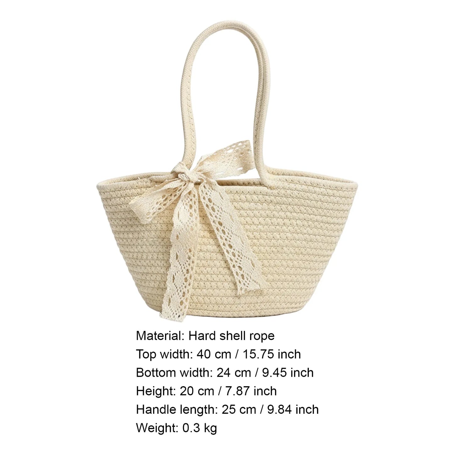 Cotton Rope Woven Shoulder Bag For Women Tote Crossbody Casual Straw Bag Lightweight And Spacious Design Peaceful Pleasures Health and Wellness