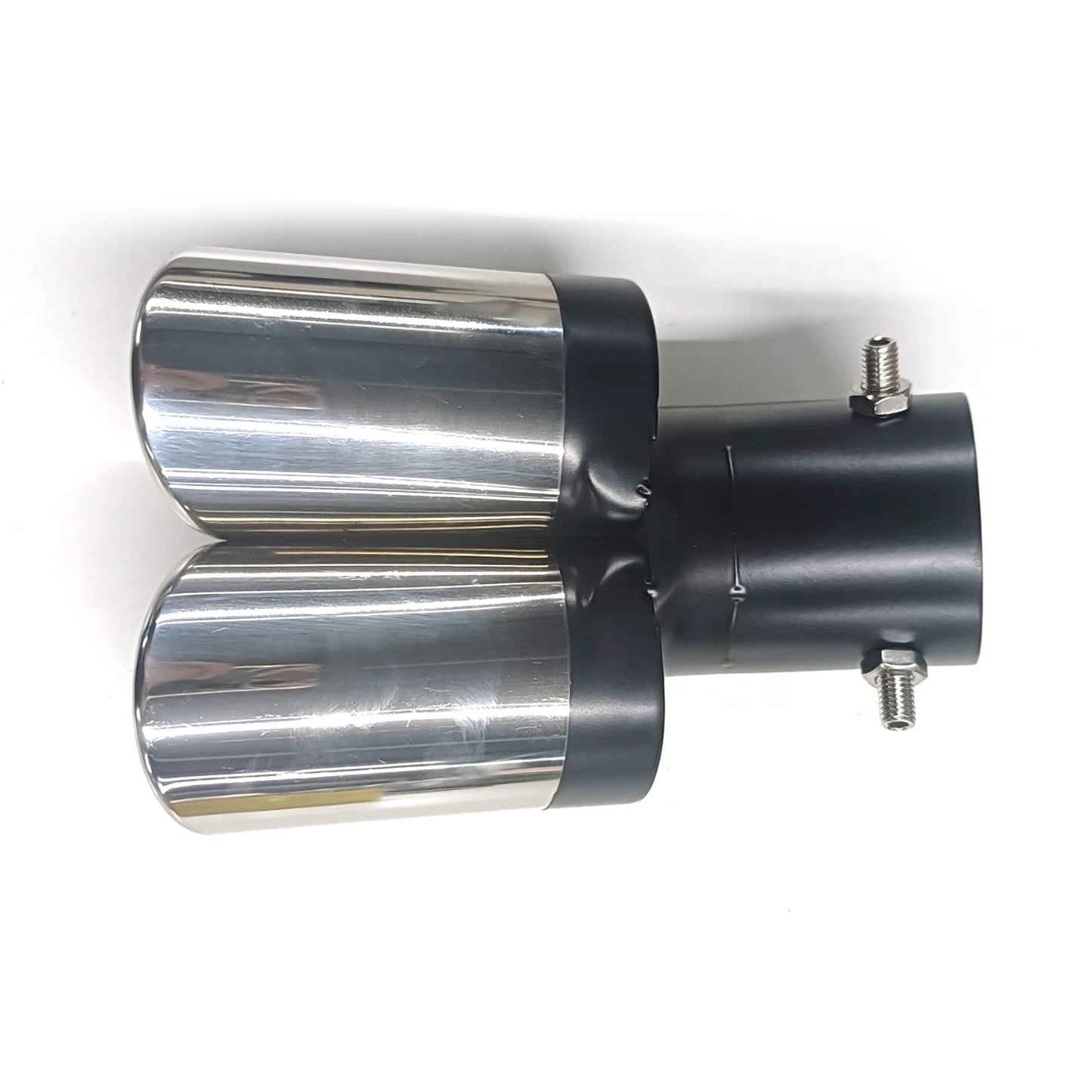 Stainless Steel Oval Dual Outlet Car Exhaust Muffler Tip