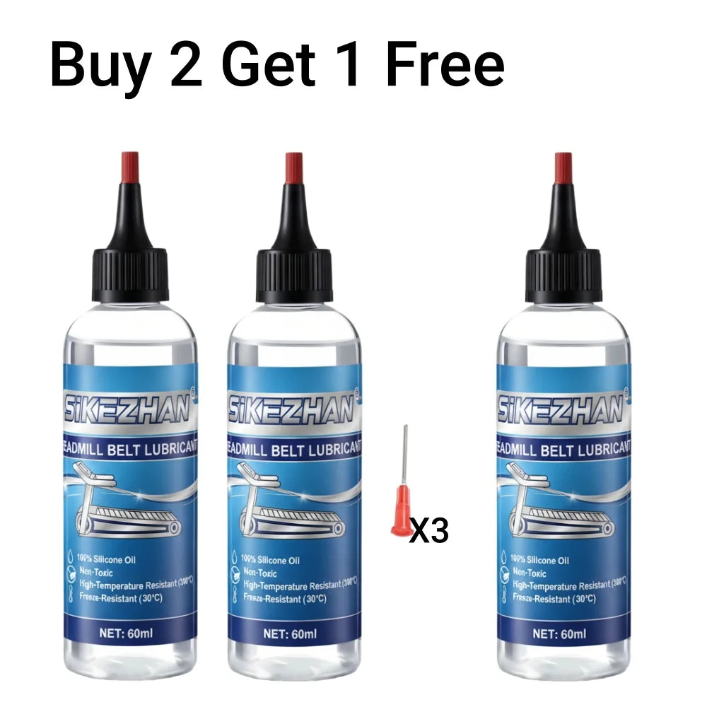 Treadmill Lubricant 100% Silicone Belt Oil Universal Maintenance Lube Home Gym Fitness Machine Reduce Friction & Noise Peaceful Pleasures Health and Wellness 3PCS