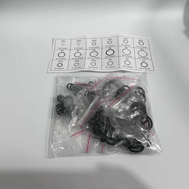 Nitrile O-Ring Set – High Pressure Rubber Sealing Repair Kit Peaceful Pleasures Health and Wellness 225 PCS