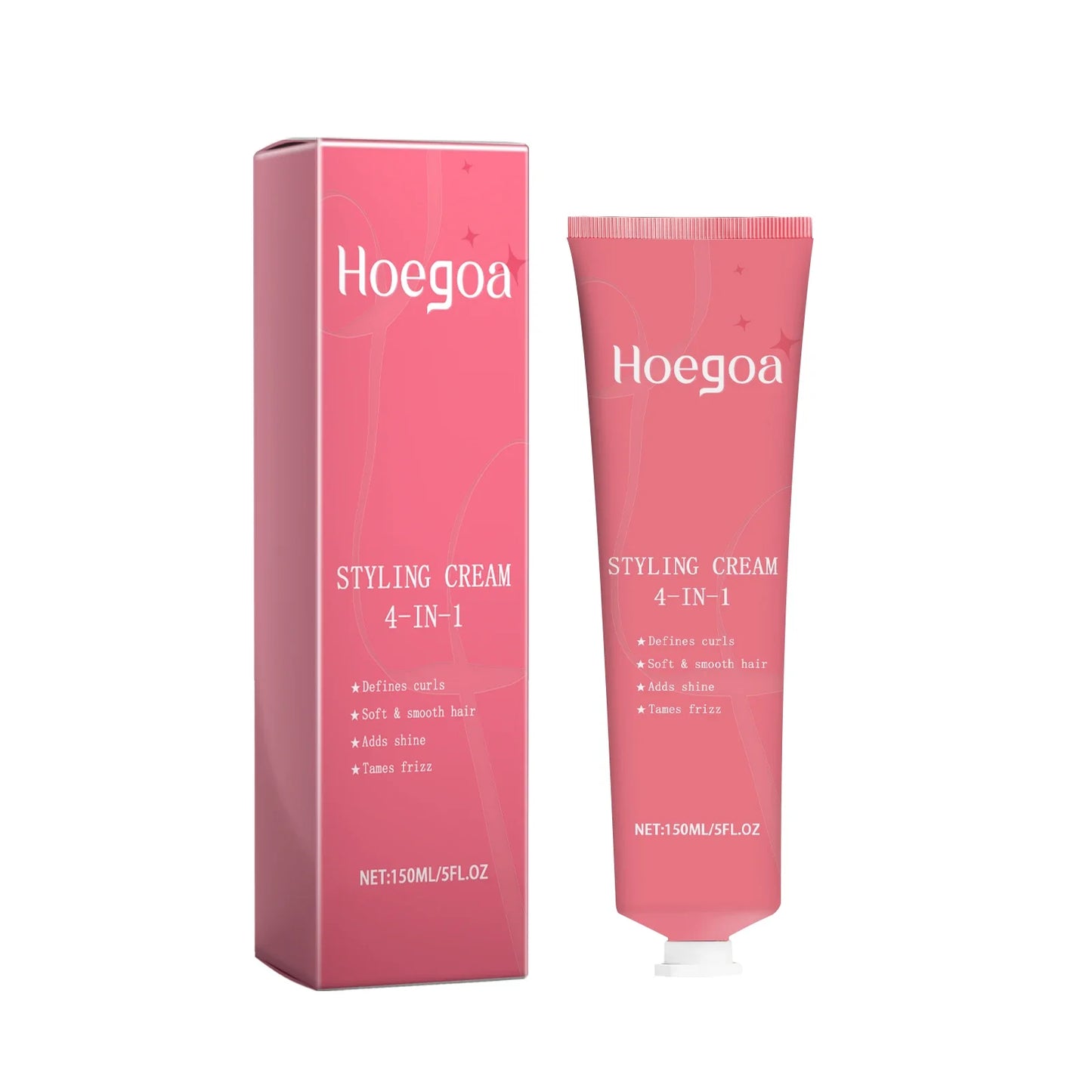 HOEGOA 4-in-1 Hair Styling Cream | Curl Define & Frizz Control