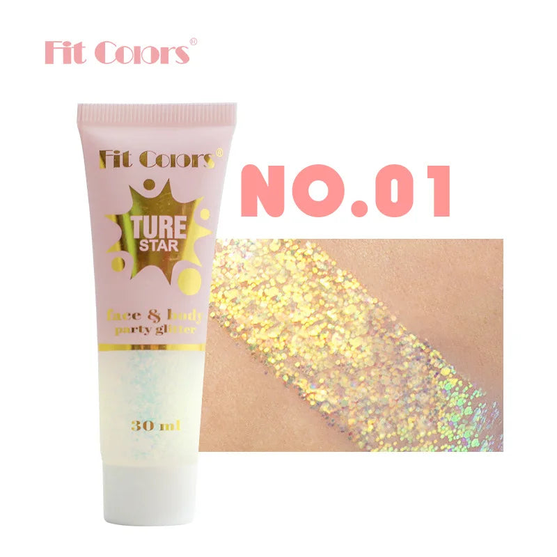 Chameleon Glitter Gel for Face, Body & Hair | Fit Colors