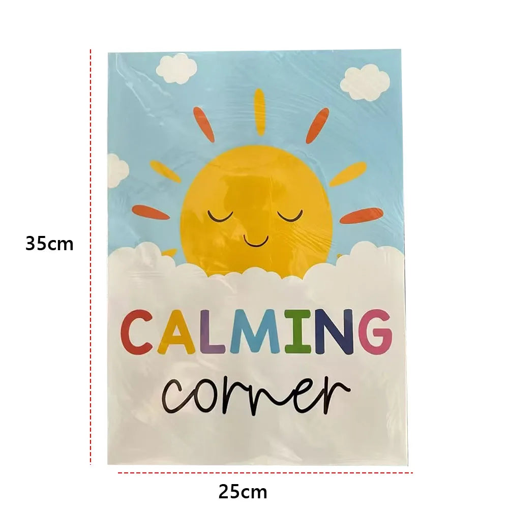 Feelings Chart Mood Meter Poster Set | Calm Corner Wall Art