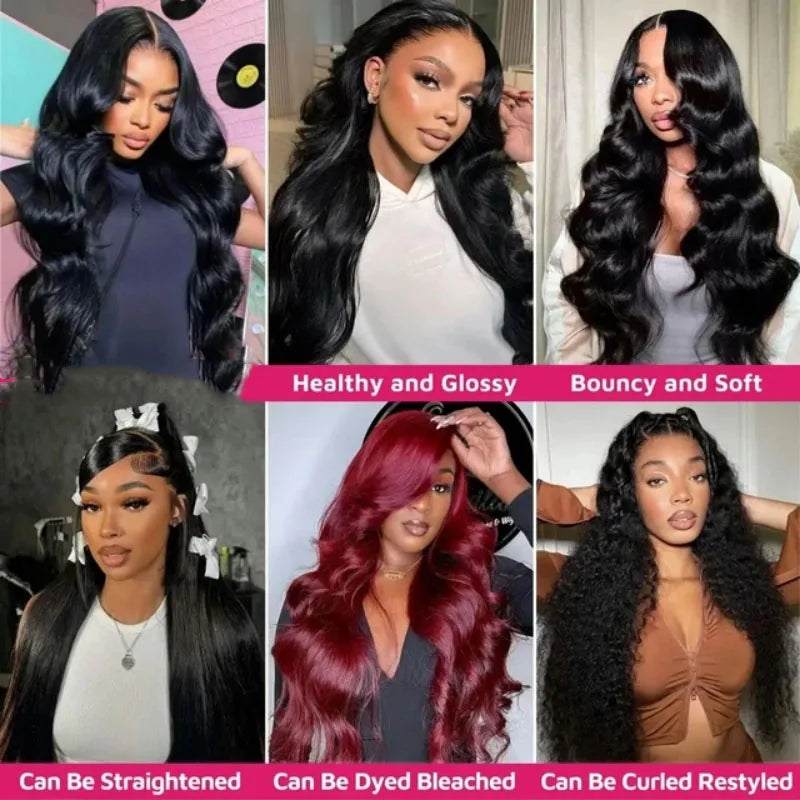 42" Body Wave Brazilian Virgin Hair Bundles | Natural Black 12A