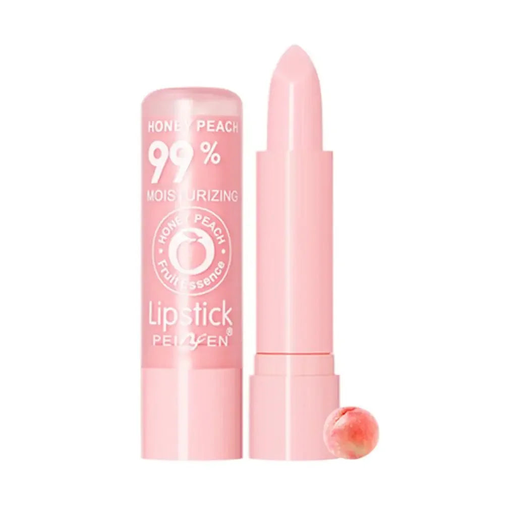 Color Changing Lip Balm Gloss, Long-Lasting Moisturizing Tinted Lip Balm, Peach Nourishing Lipstick for Natural Flush for Women Peaceful Pleasures Health and Wellness peach