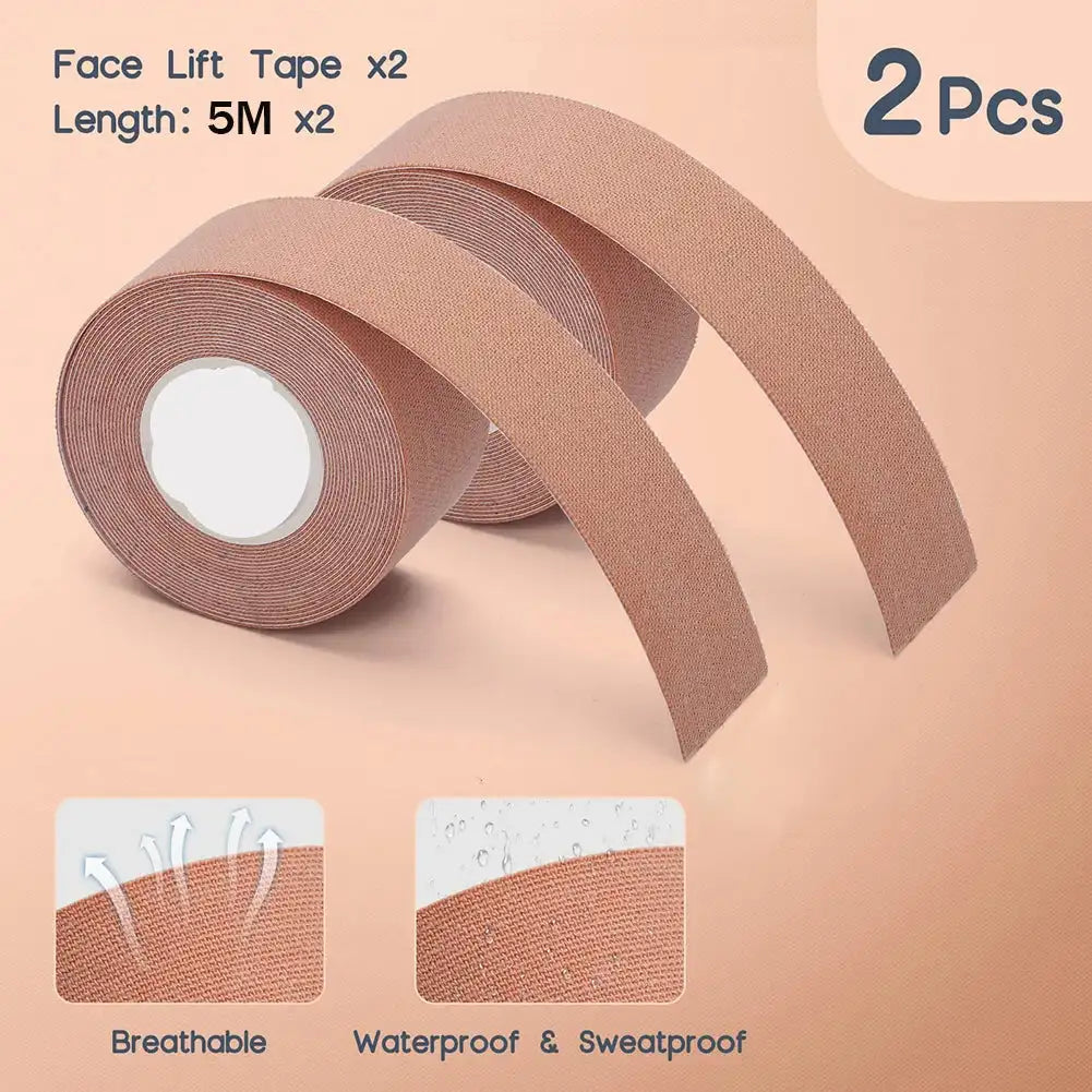 Facial Face Lift Tape – Breathable Firming Patches, 1-2 Rolls Peaceful Pleasures Health and Wellness