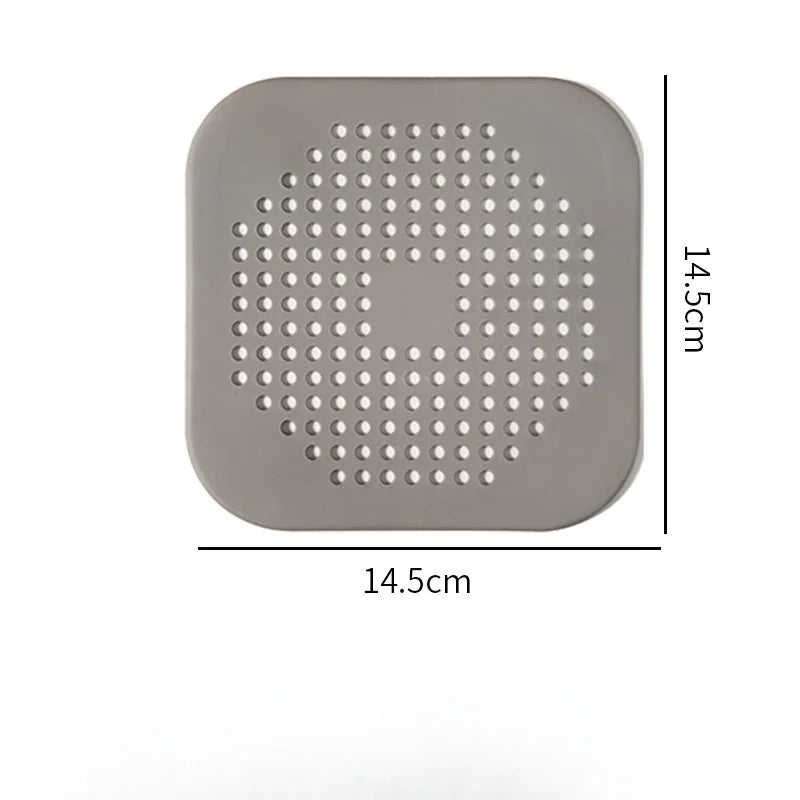 Hot Sink Drain Strainer Hair Catchers Rubber Shower Bathtub Floor Filter Water Stopper Silicone Bathroom Kitchen Deodorant Plug Peaceful Pleasures Health and Wellness gray