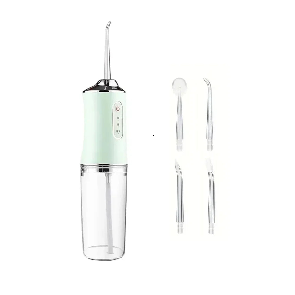 Portable Electric Water Flosser | 4 Jets, 3 Modes, USB Rechargeable