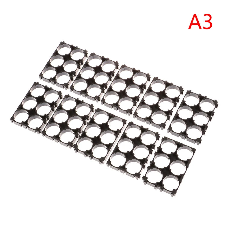 10Pcs 18650 Battery Holder Anti Vibration Holder Bracket Li-ion Cell Holder Cylindrical Plastic Case Battery Holder Peaceful Pleasures Health and Wellness 2X3