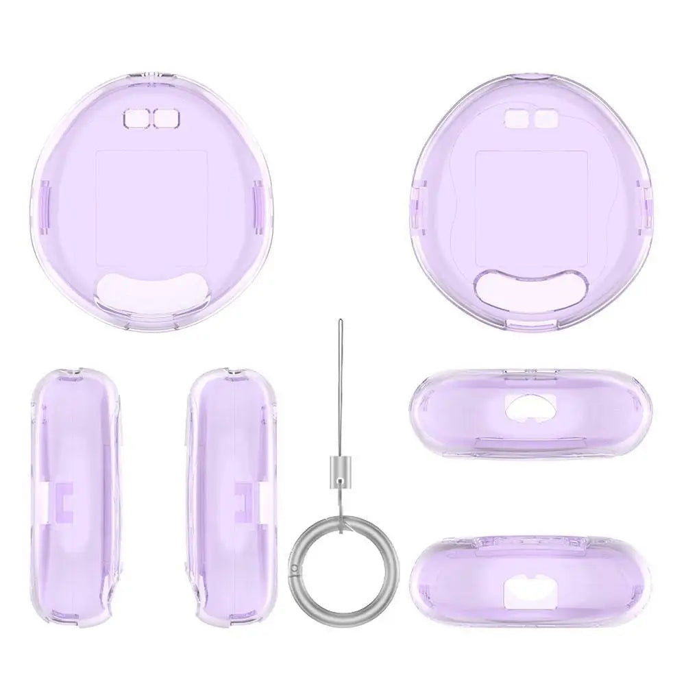 Tamagotchi Transparent Protective Case Cover with Keychain