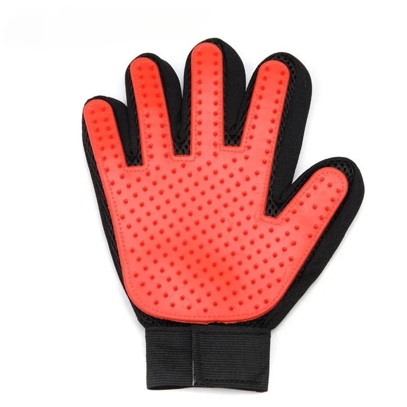 Pet Grooming Glove for Dogs & Cats – Deshedding Massage Comb Pet Grooming Glove Peaceful Pleasures Health and Wellness C Right Hand