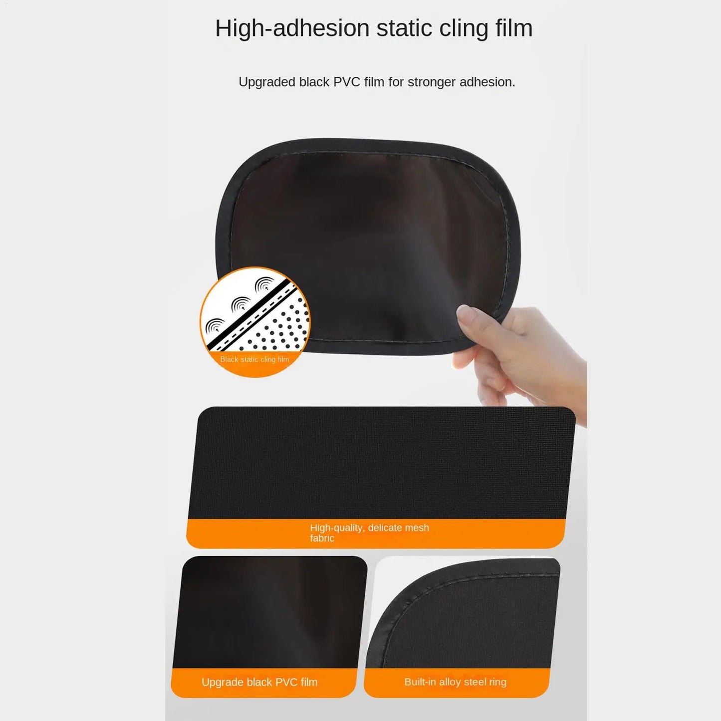 Static Cling Car Sun Shade UV Blocking Side Window Cover Heat Shield for Kids and Pets for SUV Truck Sedan, Summer Driving Peaceful Pleasures Health and Wellness