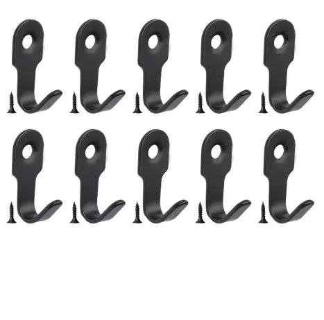 Stainless Steel U-Hooks with Screws | Wall Hangers for Home