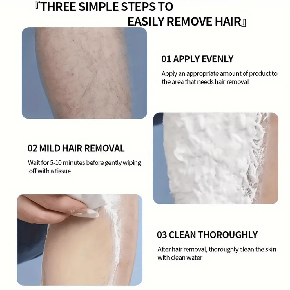 LGRAMER Men's Painless Hair Removal Cream – Body & Armpit