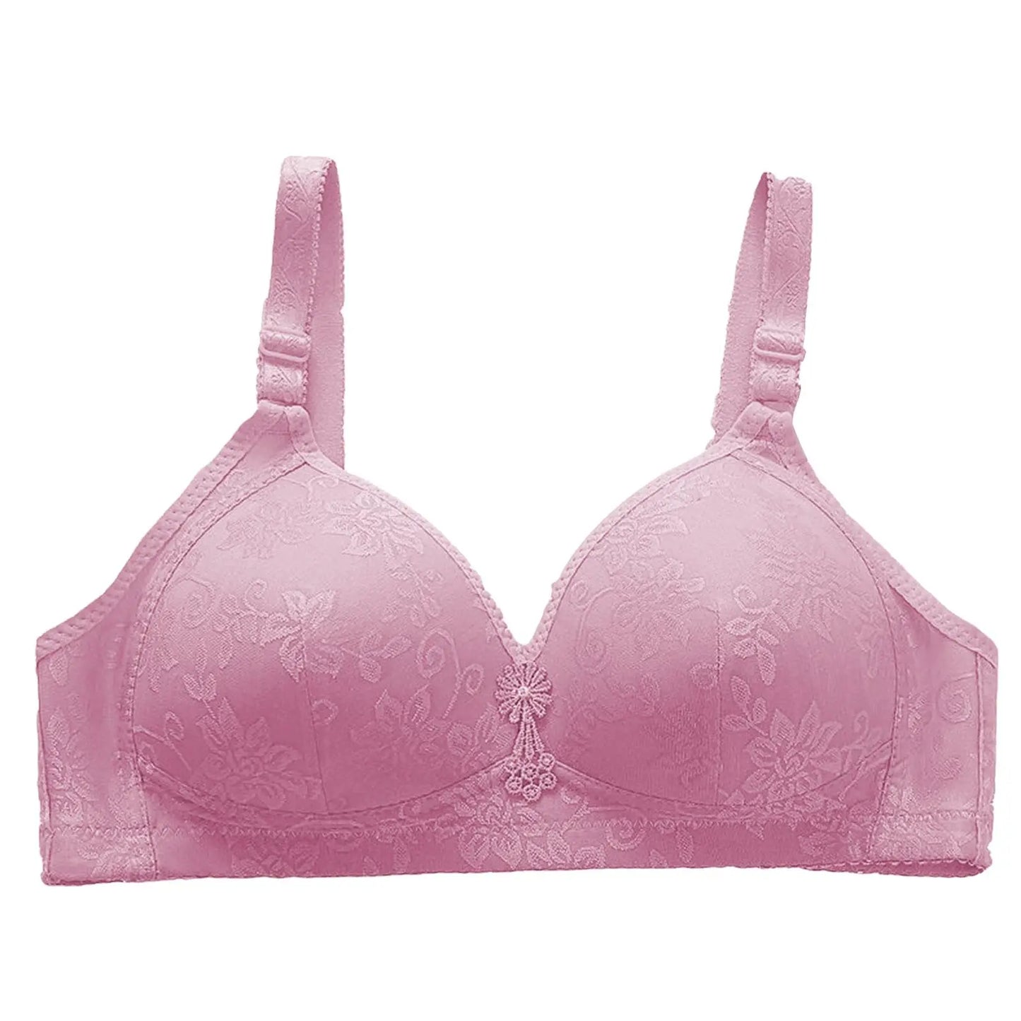Wire-Free Gathering Bra – Seamless, Breathable & Adjustable