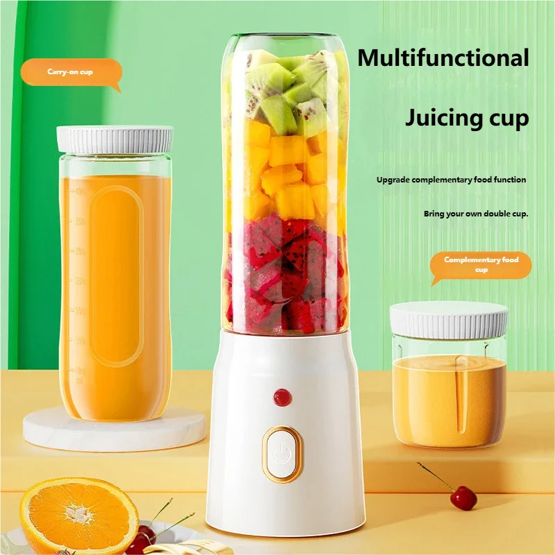 HOMEFISH Portable Wireless Blender – 10-Blade USB-C Juicer