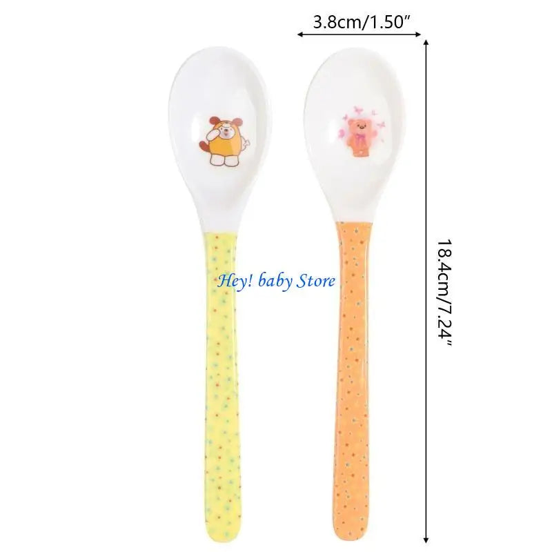 Cartoon Baby Feeding Spoon 0–1 Year | Safe BPA-Free Flatware