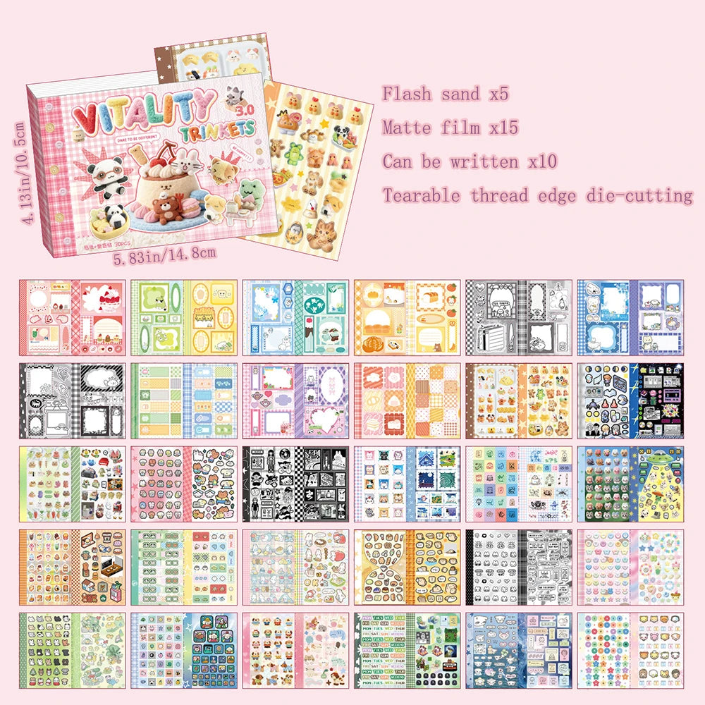 M5 Sticker Material Korean Ins Beauty DIY Handmade Book Stickers