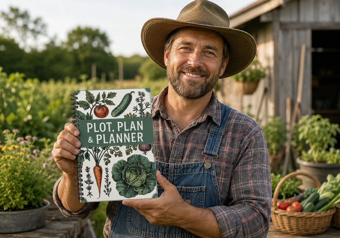Plot Plan Planner A5 Garden Journal Notebook Vegetable Flower