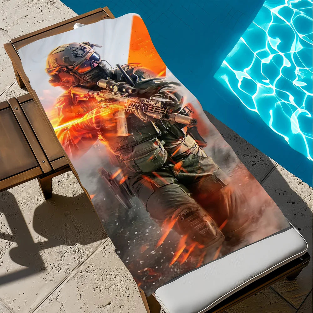 Battlefield 6 Quick Dry Beach Towel | Travel, Gym & Camping