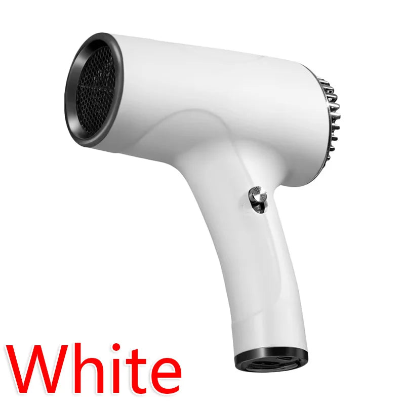 Cordless Ionic Hair Dryer USB Rechargeable 2600mAh Travel Blow Dryer