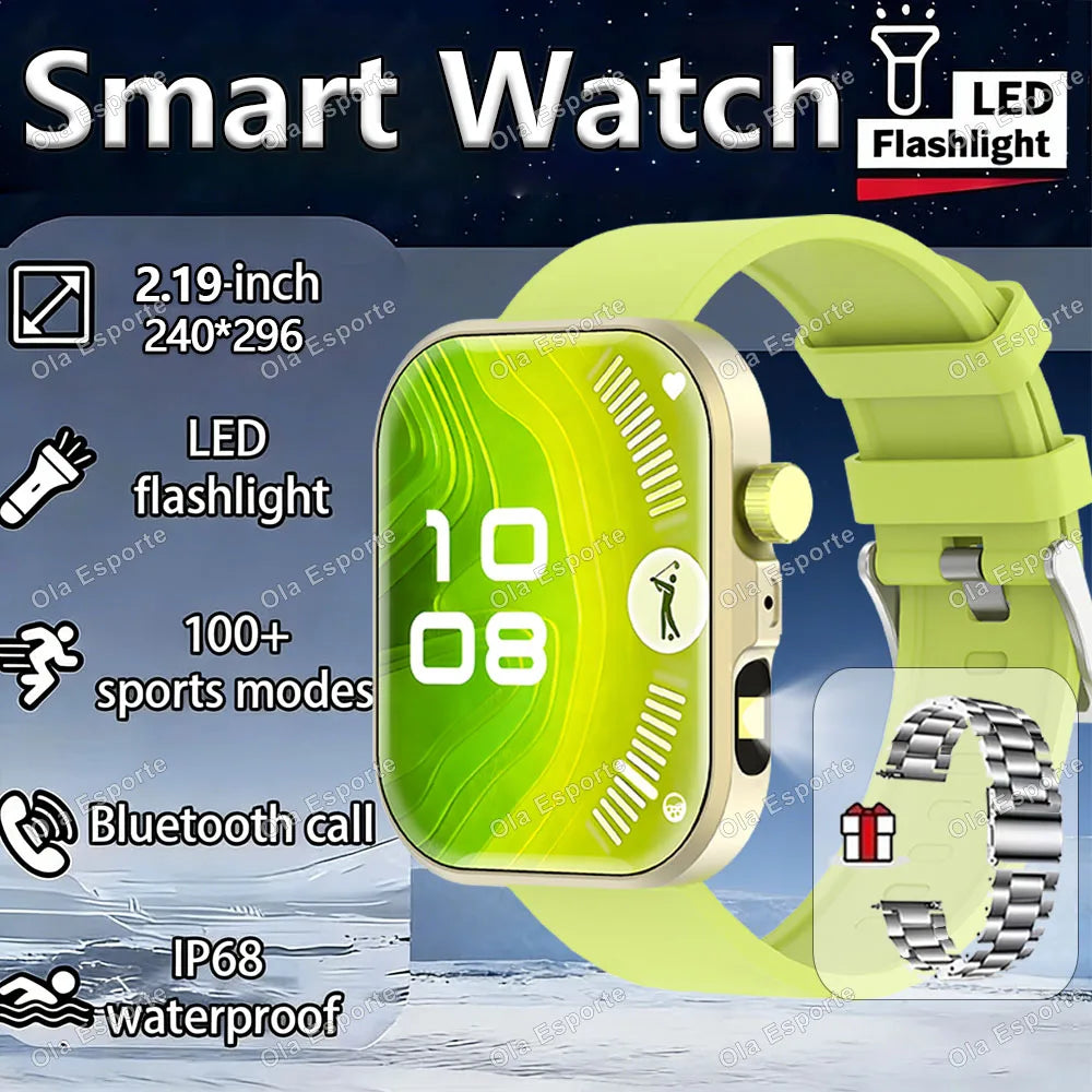 HT30 Smartwatch 2.01" HD | BT Calling, Flashlight & Fitness