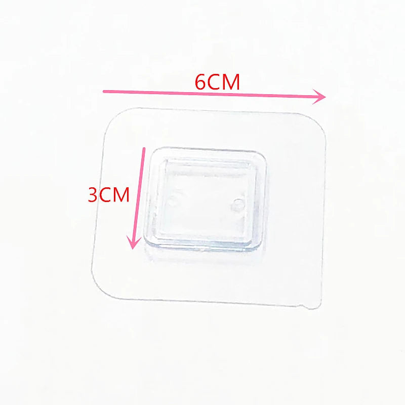 Transparent Adhesive Wall Hook – No-Drill Strong Sticky Hook