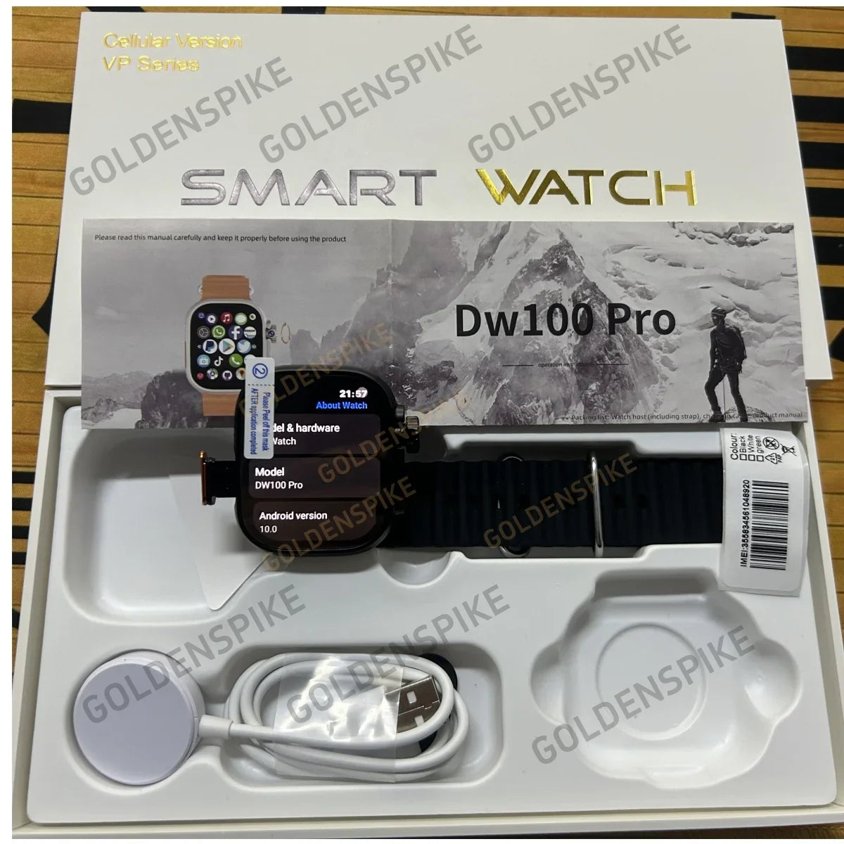 DW100 Pro 4G Android Smartwatch | AMOLED, GPS, 256GB