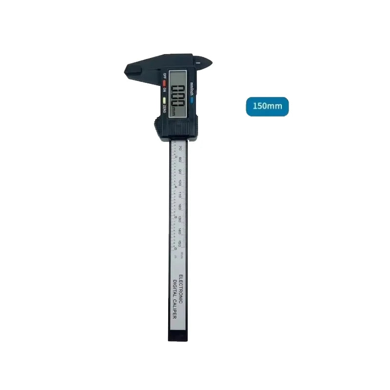 100/150mm electronic vernier caliper, carbon fiber dial vernier caliper, micrometer, digital scale. Batteries are not included Peaceful Pleasures Health and Wellness 150mm-Black
