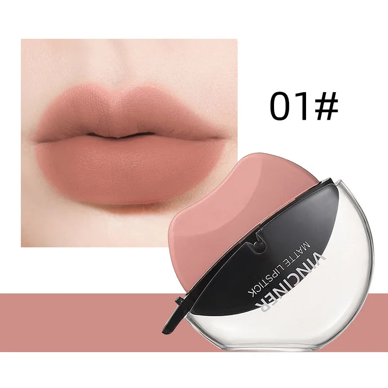 6-color lipstick, one-sucking lazy lipstick, long-lasting and not easy to fade, matte makeup effect, non-irritating matte lipsti Peaceful Pleasures Health and Wellness 01