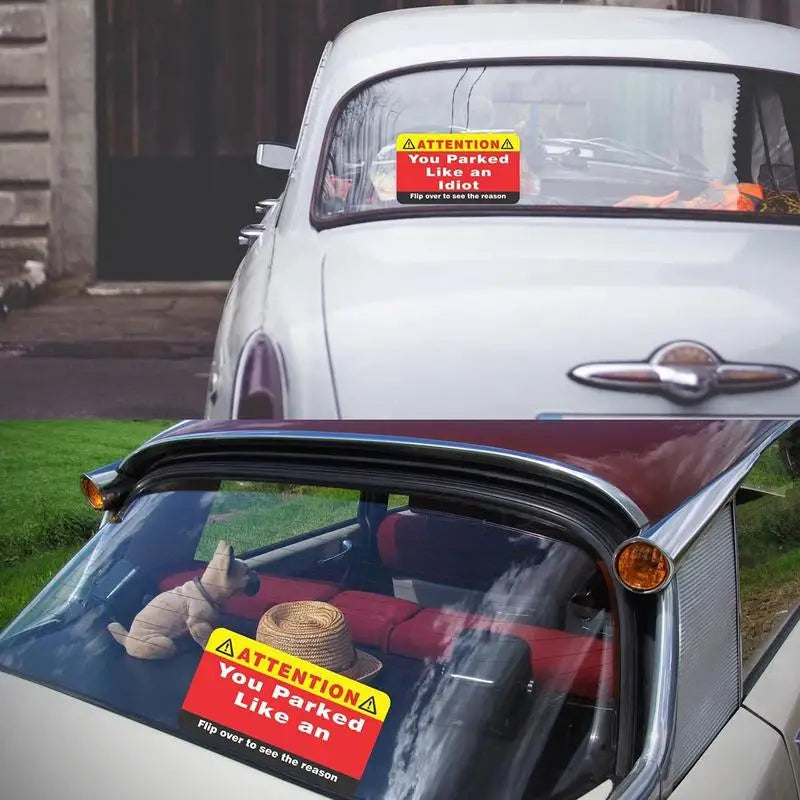 100Pcs You Park Like an Idiot Business Cards Bad Parking Cards Funny Parking Violation Bad Cards Violation Adult Sock Stuffer Peaceful Pleasures Health and Wellness