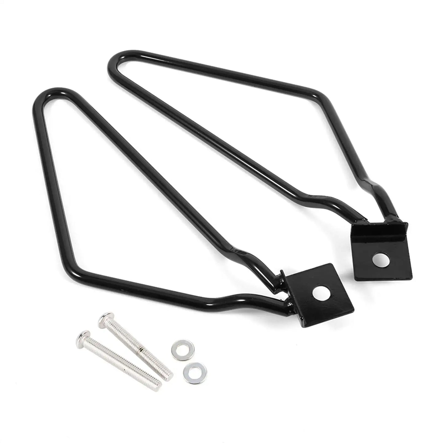2x Motorcycle Saddlebags Mount Brackets Support XL883 1200 HD1450 1584