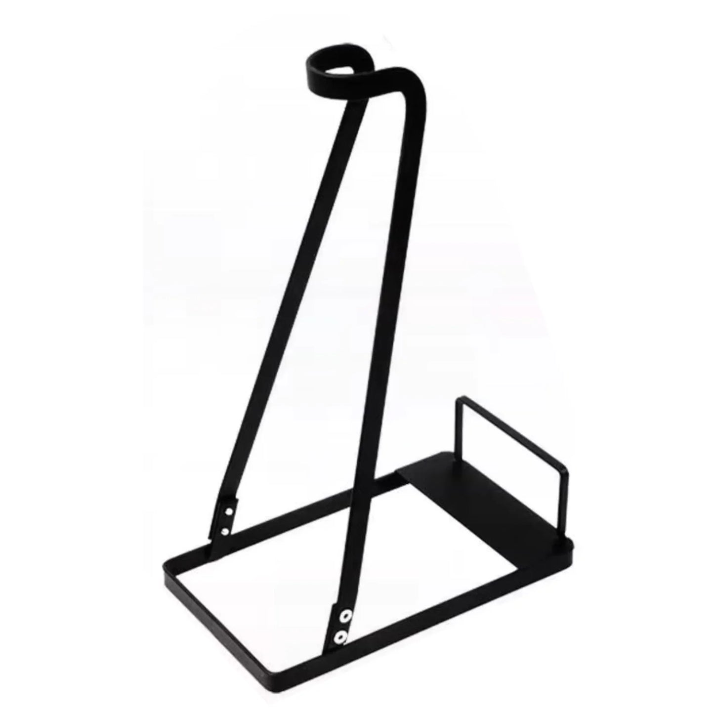 No-drilling Vacuum Stand Stable Metal Storage Bracket Stand Holder Fit Most Stick Vacuum Cleaner Peaceful Pleasures Health and Wellness black