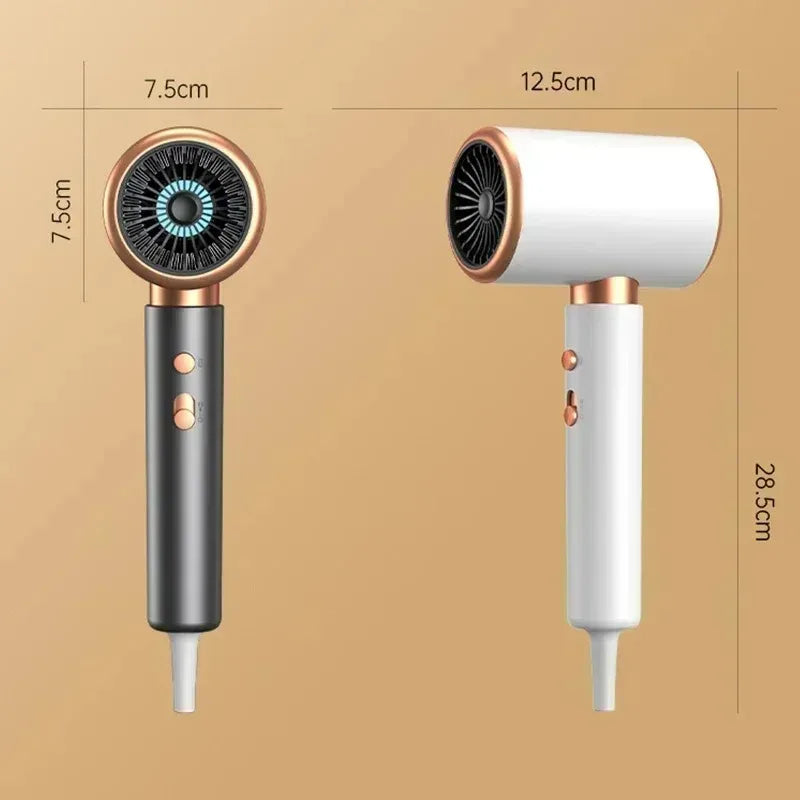 Ionic Hair Dryer Lightweight Low Noise 2000W Salon Power with 3 Speed Dual Temp for Home Hair Care Peaceful Pleasures Health and Wellness