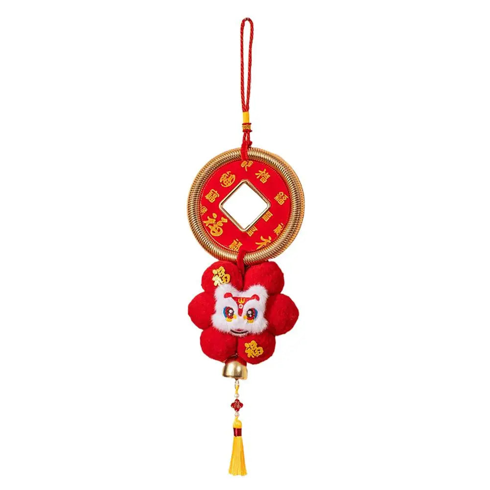 New Year of The Horse Plush Ornament Festive Red Hanging Decoration Horse Pendant Spring Festival Home Atmosphere New Decoration Peaceful Pleasures Health and Wellness C